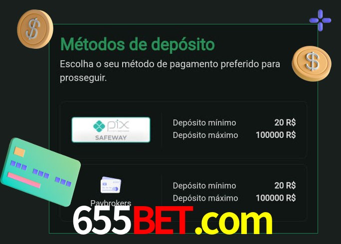 O cassino 655bet.com oferece uma grande variedade de métodos de pagamento